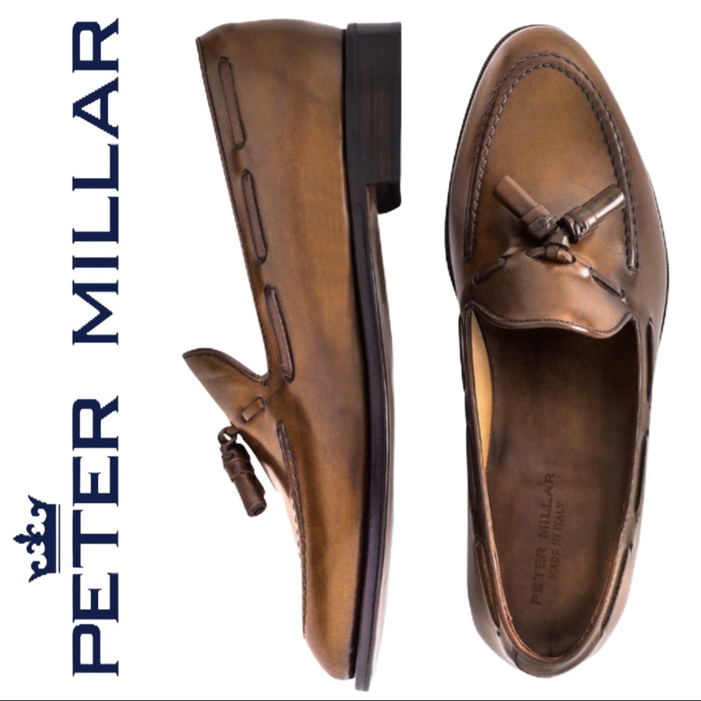 NEW Peter Millar Collection Tassel Loafer - Cognac